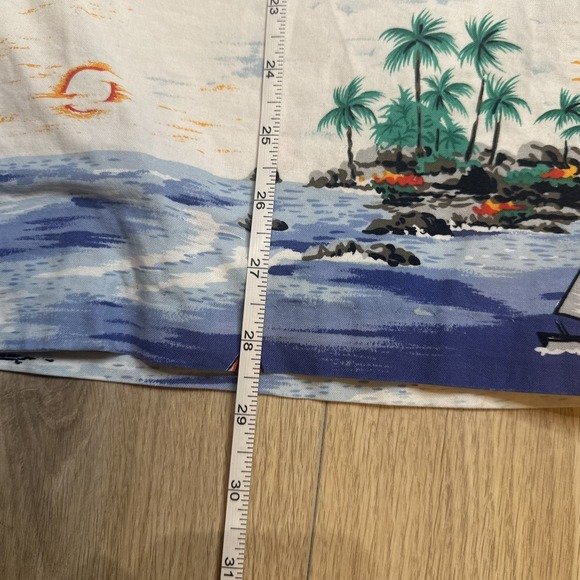 Kai‎ Nani Shirt Mens Extra Large Blue Floral Hawaiian Aloha Vintage Hawaii USA - Picture 6 of 6